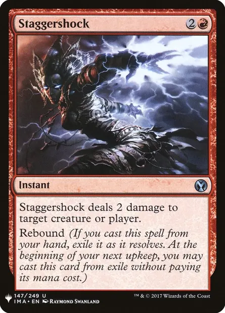 Staggershock, Magic card PLST IMA-147 — The List set