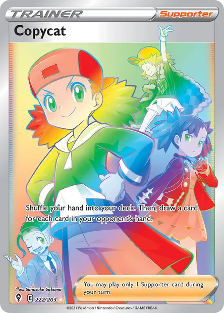 Copycat, Pokémon card EVS 222 — Evolving Skies set
