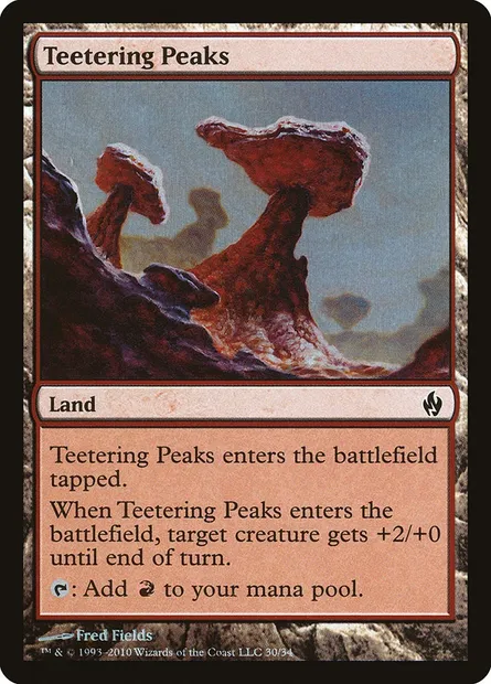 Teetering Peaks, Magic card PD2 30 — Premium Deck Series: Fire and Lightning set