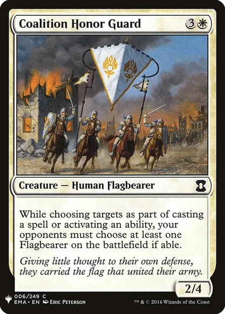 Coalition Honor Guard, Magic card PLST EMA-6 — The List set