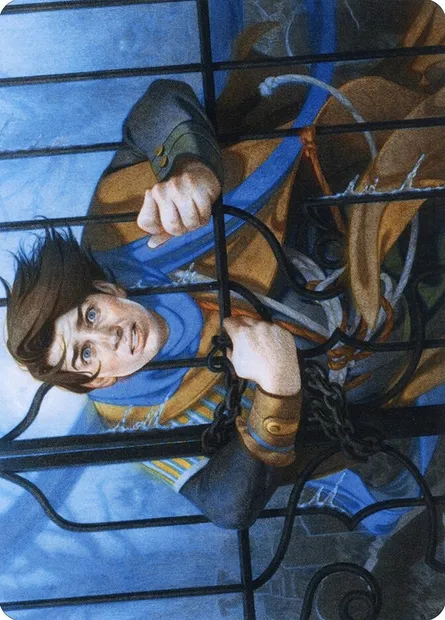 Locked in the Cemetery // Locked in the Cemetery, Magic card AMID 26 — Midnight Hunt Art Series set