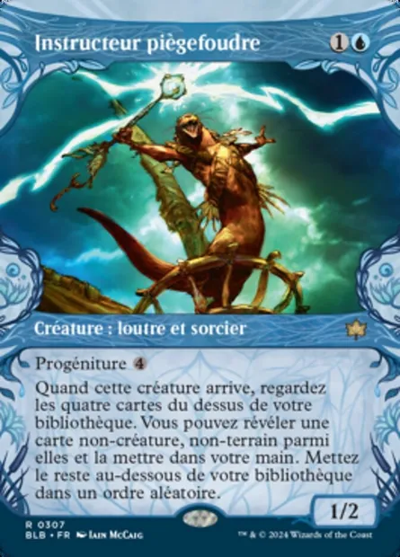 Instructeur piègefoudre, carte Magic BLB 307 — extension Bloomburrow