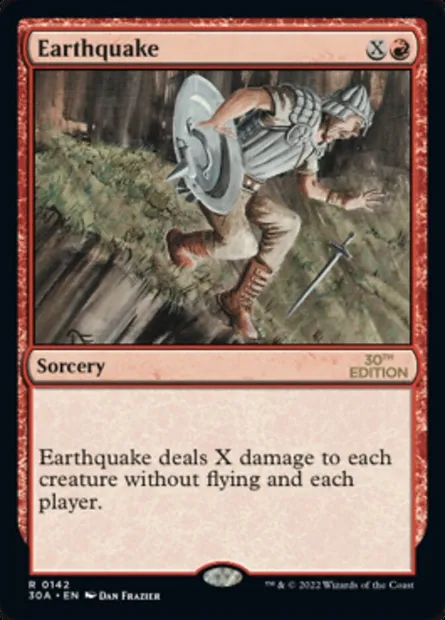 Earthquake, Magic card 30A 142 — 30th Anniversary Edition set