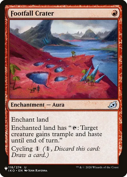 Footfall Crater, Magic card PLST IKO-118 — The List set