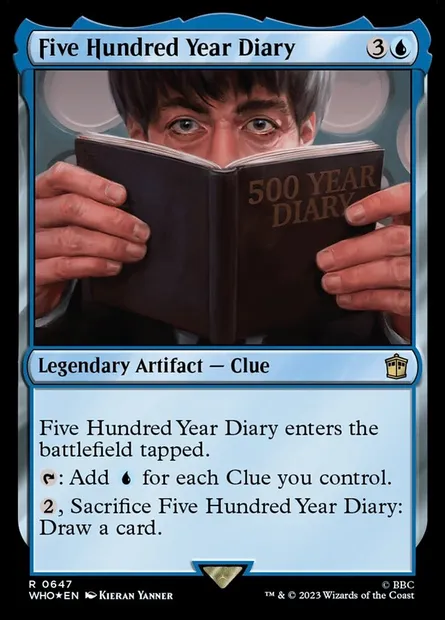 Five Hundred Year Diary, Magic card WHO 647 — Doctor Who set