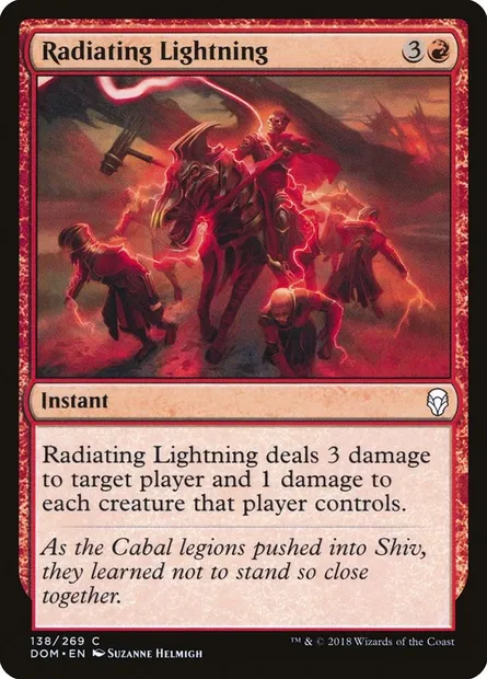 Radiating Lightning, Magic card DOM 138 — Dominaria set