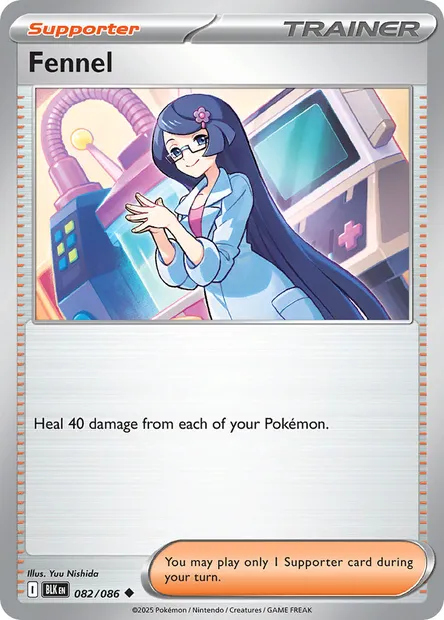 Fennel, Pokémon card BLK 082 — Black Bolt set