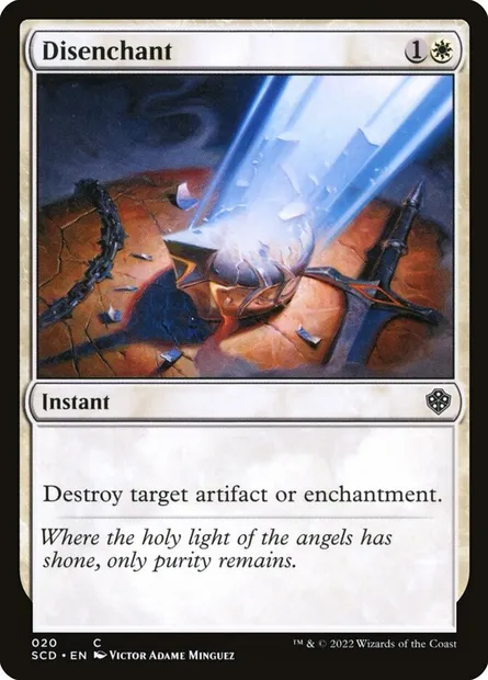 Disenchant, Magic card SCD 20 — Starter Commander Decks set