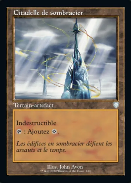 Citadelle de sombracier, carte Magic BRC 180 — extension The Brothers' War Commander