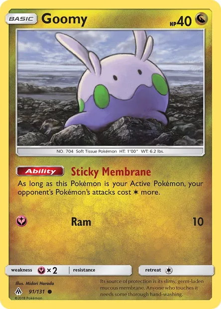 Goomy, Pokémon card FLI 91 — Forbidden Light set