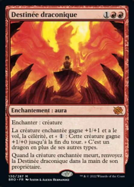 Destinée draconique, carte Magic BRO 130 — extension La Guerre Fratricide