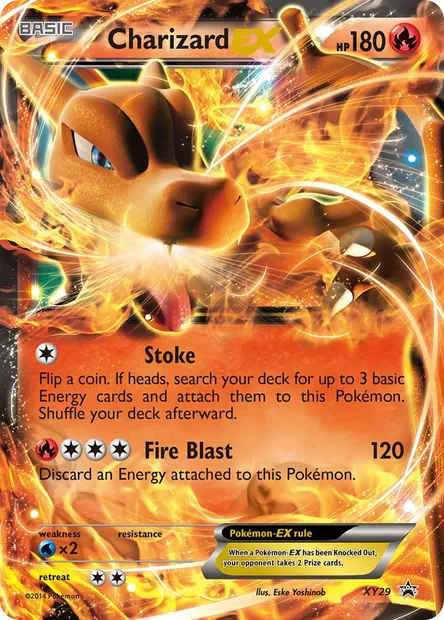 Charizard EX, Pokémon card XY 29 — XY Black Star Promos set