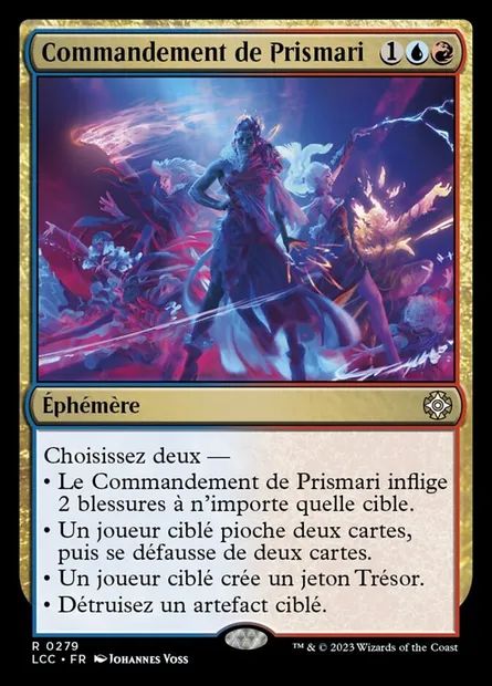 Commandement de Prismari, carte Magic LCC 279 — extension The Lost Caverns of Ixalan Commander