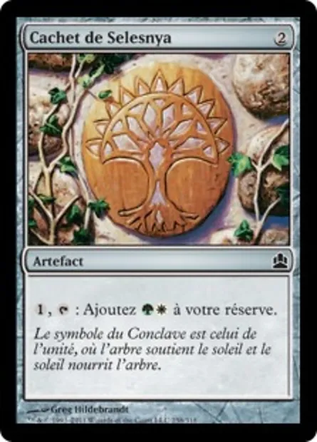 Cachet de Selesnya, carte Magic CMD 258 — extension Commander 2011
