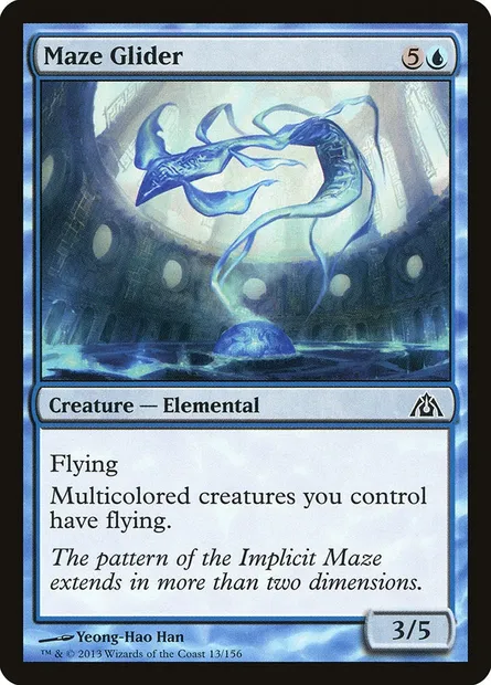Maze Glider, Magic card DGM 13 — Dragon's Maze set