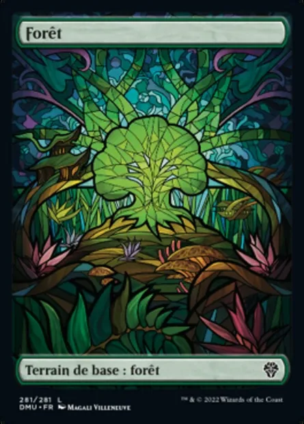 Forêt, carte Magic DMU 281 — extension Dominaria Uni