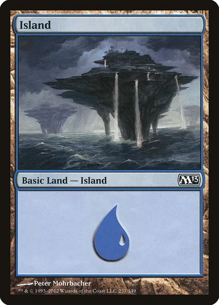 Island, Magic card M13 237 — Magic 2013 set