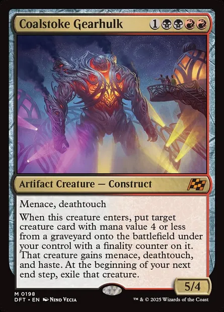 Coalstoke Gearhulk, Magic card DFT 198 — Aetherdrift set