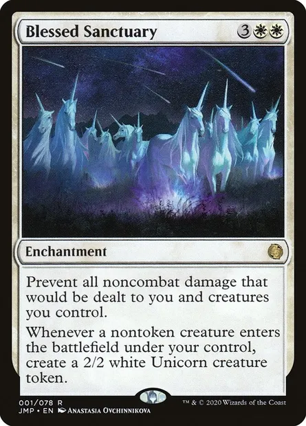 Blessed Sanctuary, Magic card JMP 1 — Jumpstart set
