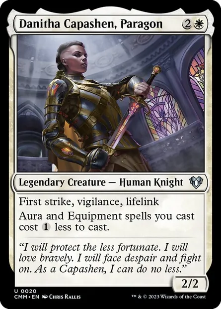 Danitha Capashen, Paragon, Magic card CMM 20 — Commander Masters set