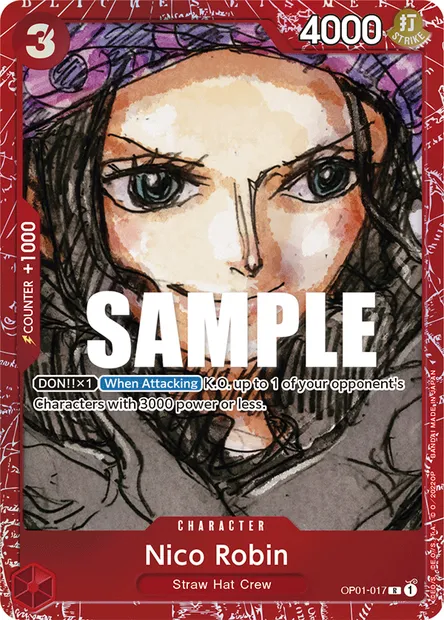 Nico Robin, One Piece card OP01-017 — ROMANCE DAWN set