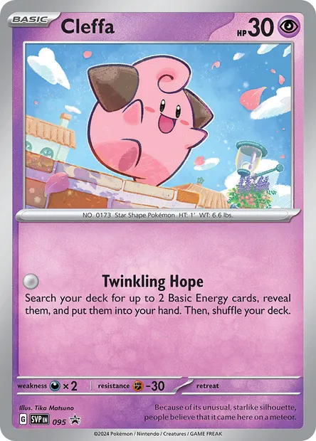 Cleffa, Pokémon card PR-SV 095 — SVP Black Star Promos set