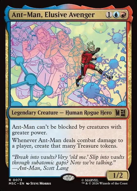 Ant-Man, Elusive Avenger, Magic card MSC 73 — Marvel Super Heroes Commander set