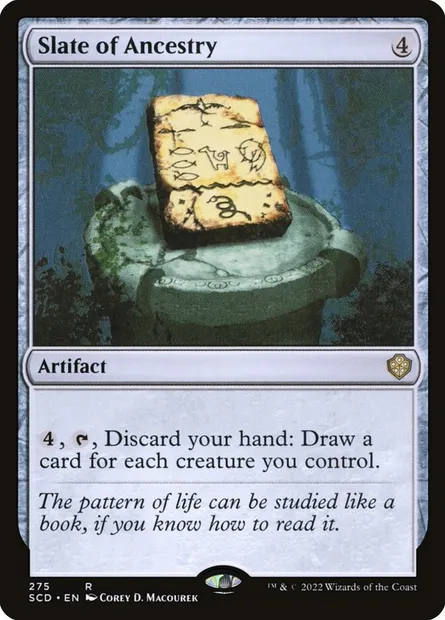 Slate of Ancestry, Magic card SCD 275 — Starter Commander Decks set