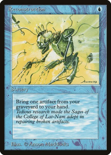 Reconstruction, carte Magic ATQ 12 — extension Antiquities