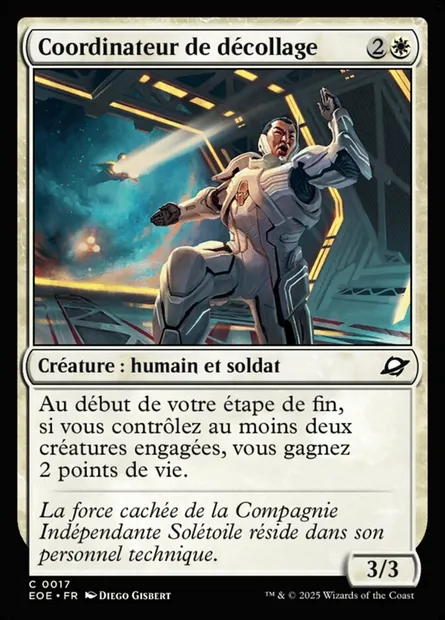 Coordinateur de décollage, carte Magic EOE 17 — extension Edge of Eternities
