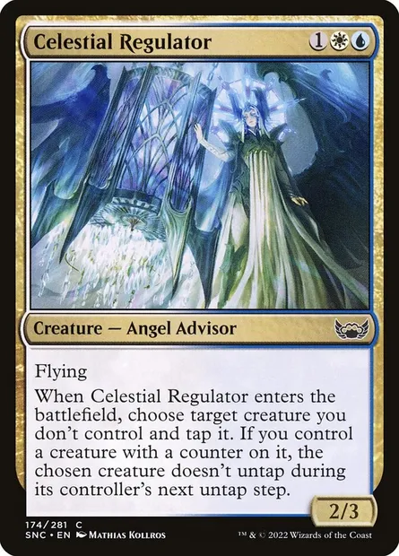 Celestial Regulator, Magic card SNC 174 — Streets of New Capenna set