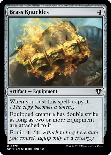 Brass Knuckles, Magic card CMM 372 — Commander Masters set