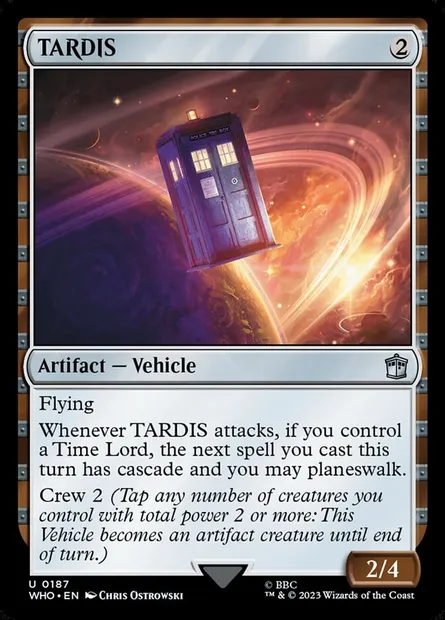 TARDIS, Magic card WHO 187 — Doctor Who set