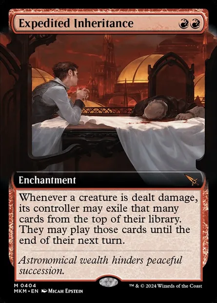 Expedited Inheritance, Magic card MKM 404 — Murders at Karlov Manor set