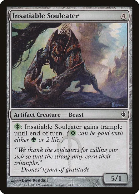 Insatiable Souleater, Magic card NPH 140 — New Phyrexia set