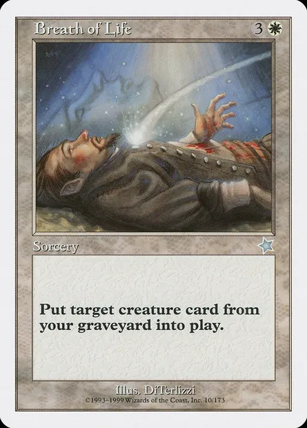 Breath of Life, Magic card S99 10 — Starter 1999 set