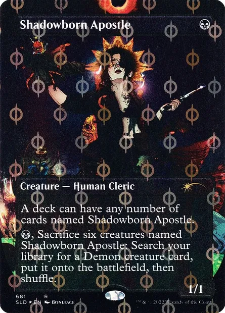 Shadowborn Apostle, Magic card SLD 681Φ — Secret Lair Drop set