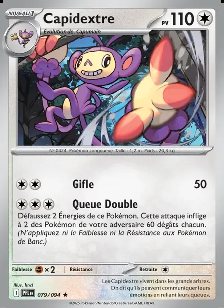 Capidextre, carte Pokémon PFL 079 — extension Flammes Fantasmagoriques