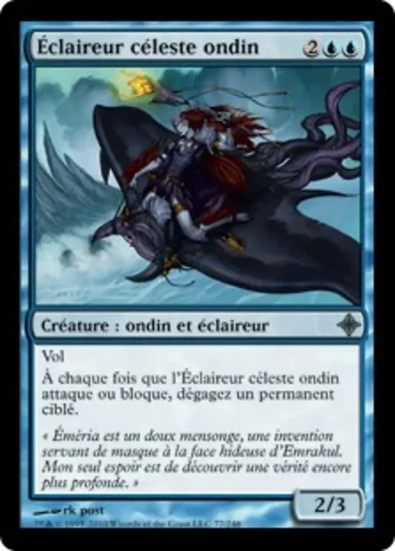 Éclaireur céleste ondin, carte Magic ROE 77 — extension L'ascension des Eldrazi