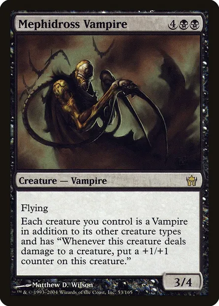 Mephidross Vampire, Magic card 5DN 53 — Fifth Dawn set