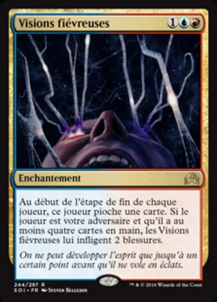 Visions fiévreuses, carte Magic SOI 244 — extension Ténèbres sur Innistrad
