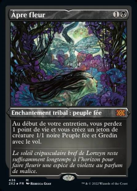 Âpre fleur, carte Magic 2X2 436 — extension Double Masters 2022