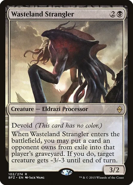 Wasteland Strangler, Magic card BFZ 102 — Battle for Zendikar set