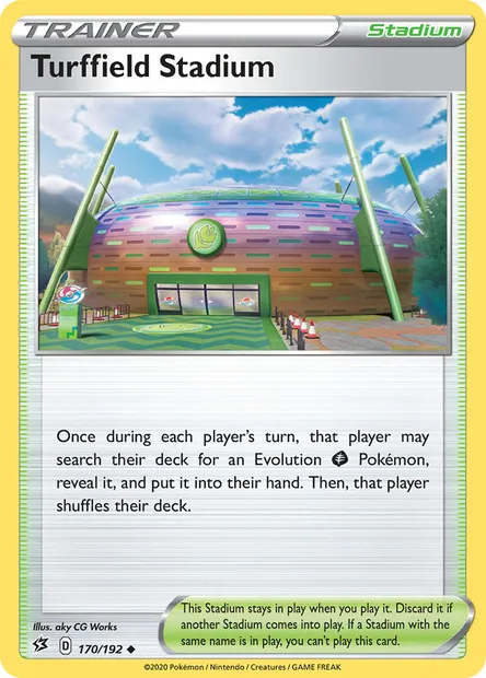 Turffield Stadium, Pokémon card RCL 170 — Rebel Clash set