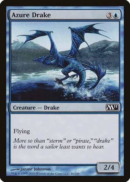 Azure Drake, Magic card M11 46 — Magic 2011 set