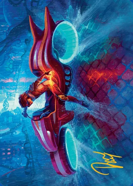 Chandra, Spark Hunter // Chandra, Spark Hunter, Magic card ADFT 20 — Aetherdrift Art Series set