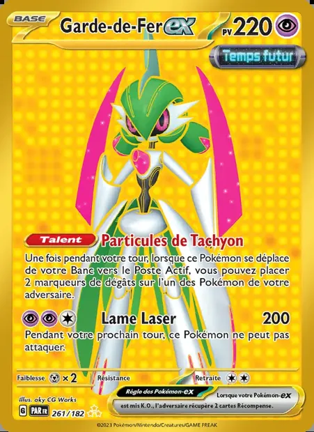 Garde-de-Fer-ex, carte Pokémon PAR 261 — extension Faille Paradoxe