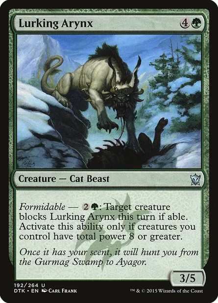 Lurking Arynx, Magic card DTK 192 — Dragons of Tarkir set
