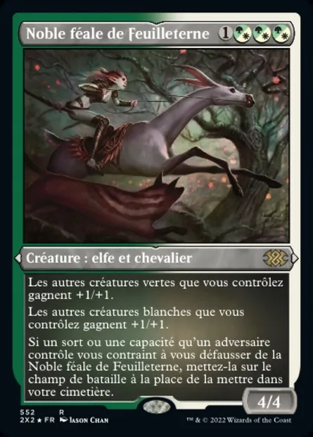 Noble féale de Feuilleterne, carte Magic 2X2 552 — extension Double Masters 2022