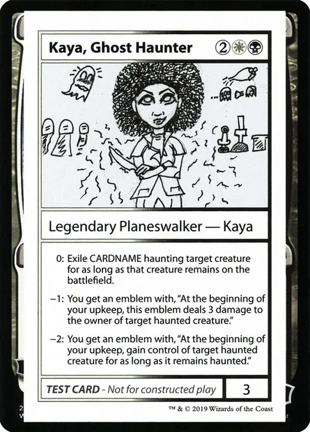Kaya, Ghost Haunter, carte Magic CMB2 94 — extension Mystery Booster Playtest Cards 2021